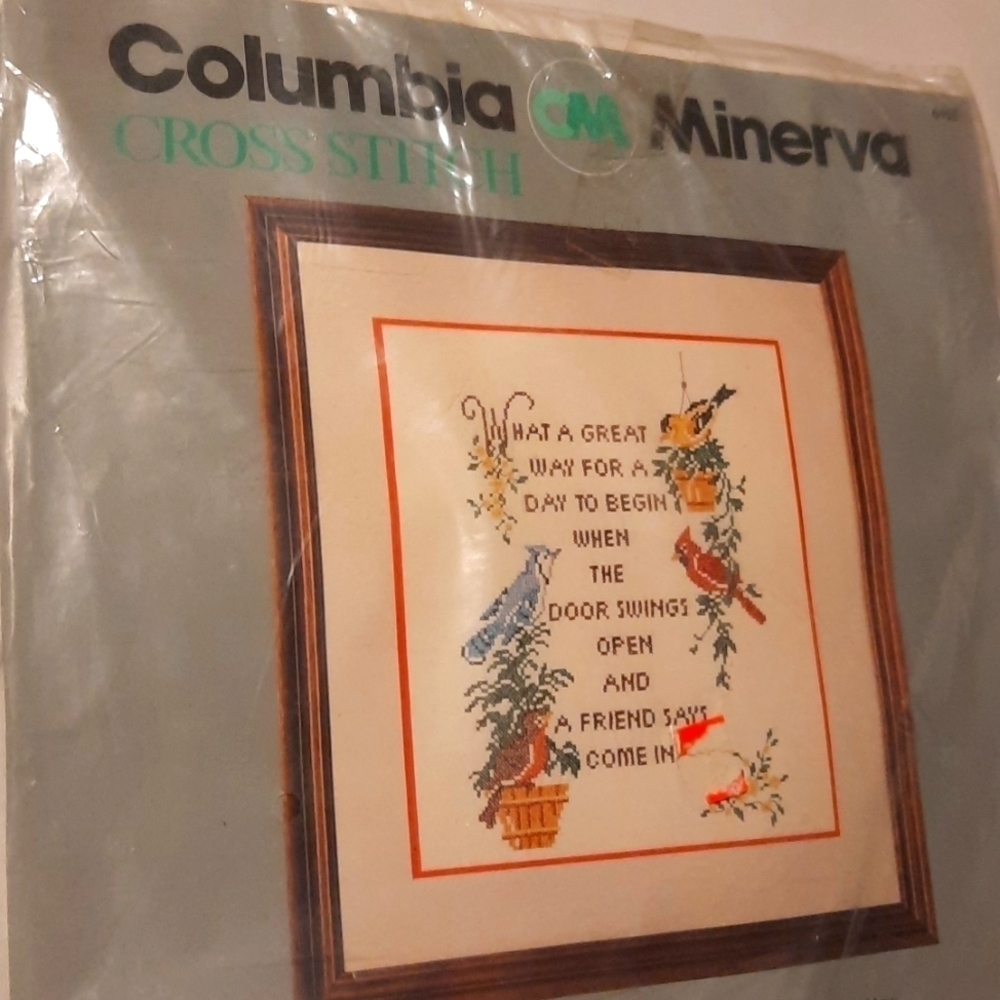 Columbia Minerva Cross Stitch Sampler
